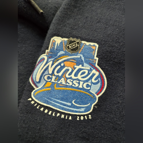 COPY - Vintage New York Rangers Reebok Black Sweater Winter Classic 2012 - Picture 3 of 5